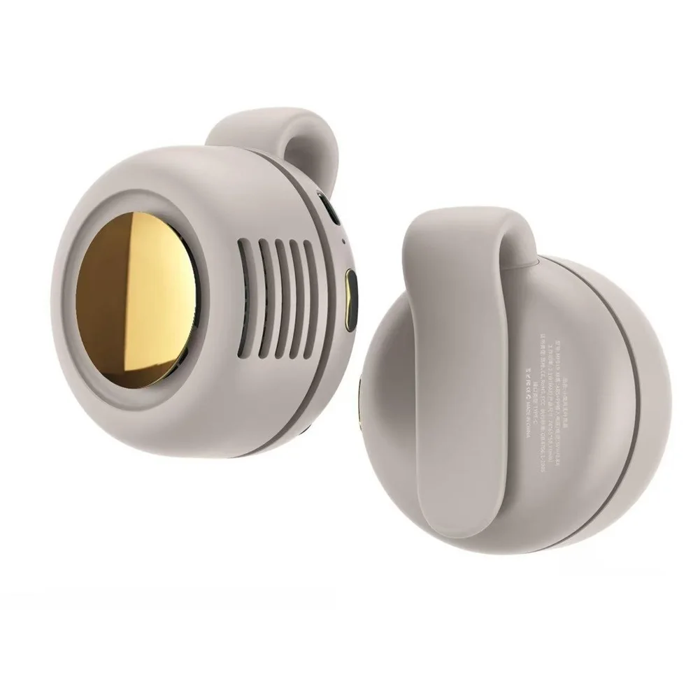 USB Clip on Fan Portable Bladeless Fan for Travel Outdoor Activities Hanging on Belt Bag Clothing 360 Rotation