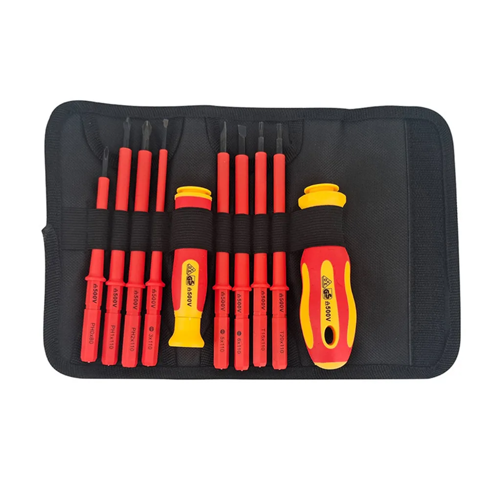 

T50 Insulated Electrician Screwdriver High Hardness Set Household Magnetic Cross Word Shaped Plum Blossom Hexagonal Screwdriver