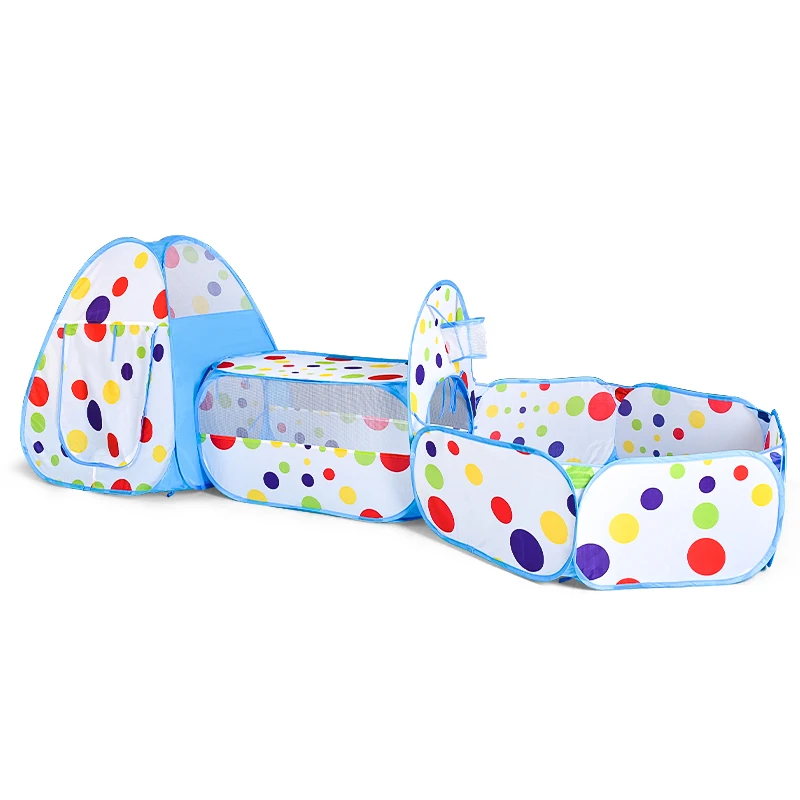 IMBABY-tienda plegable 3 en 1 para piscina de bolas, túnel para niños, parque infantil, túnel para gatear, parque infantil, juegos corral, valla