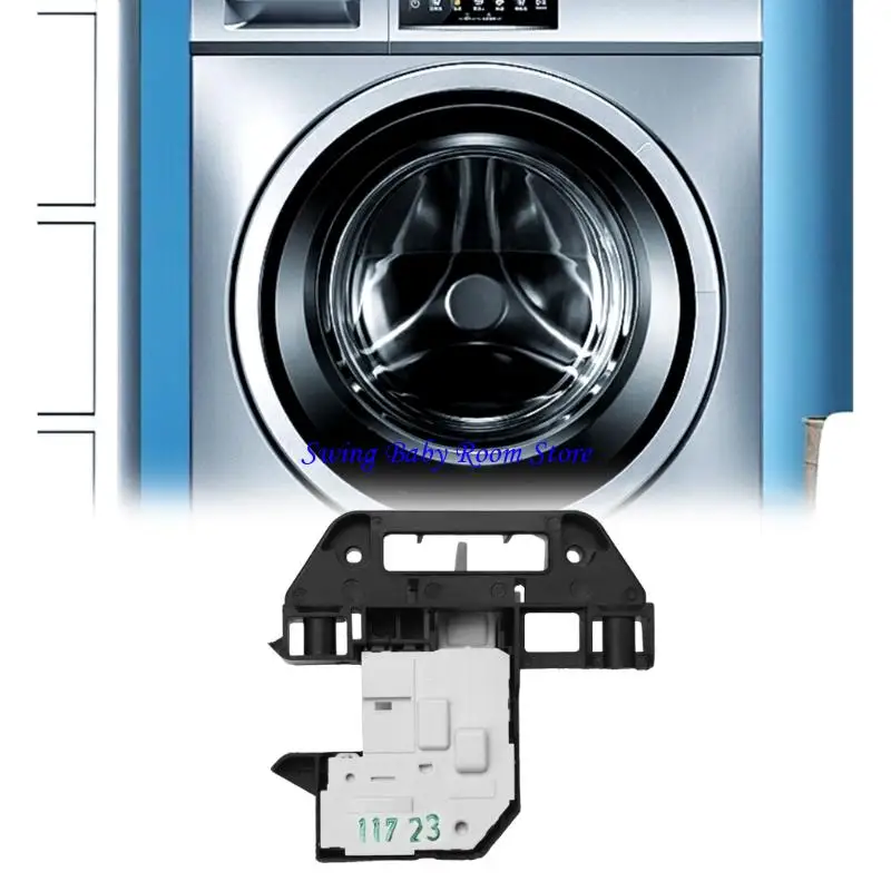 K1AD Universal Replacement Door Lock Mechanism Locking System for Front Load Washers Featuring Heat Resistant ABS Texture