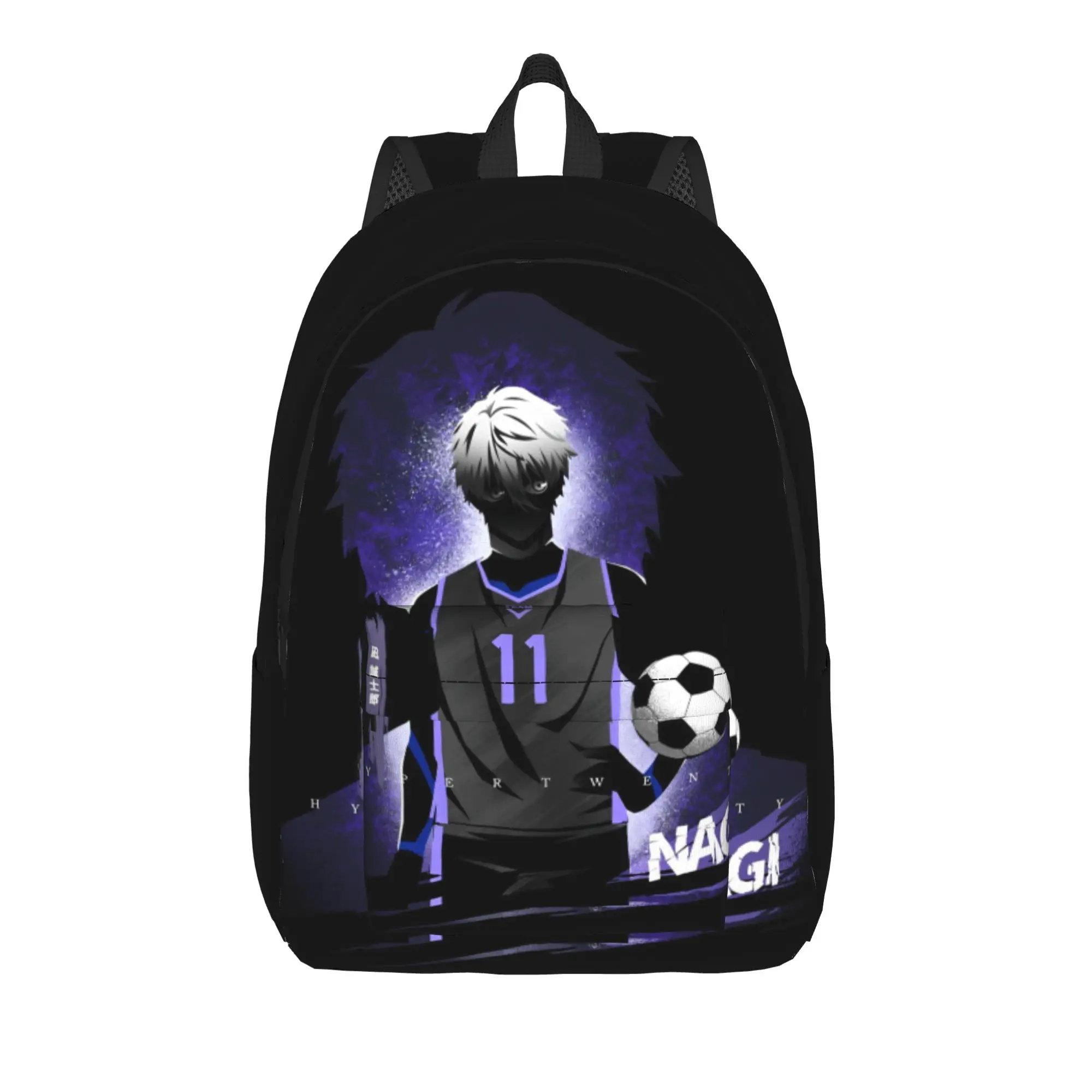 Anime Blues Locks Japan Backpack Student  Big Backpacks Polyester Style School Bags Daily Colorful Rucksack