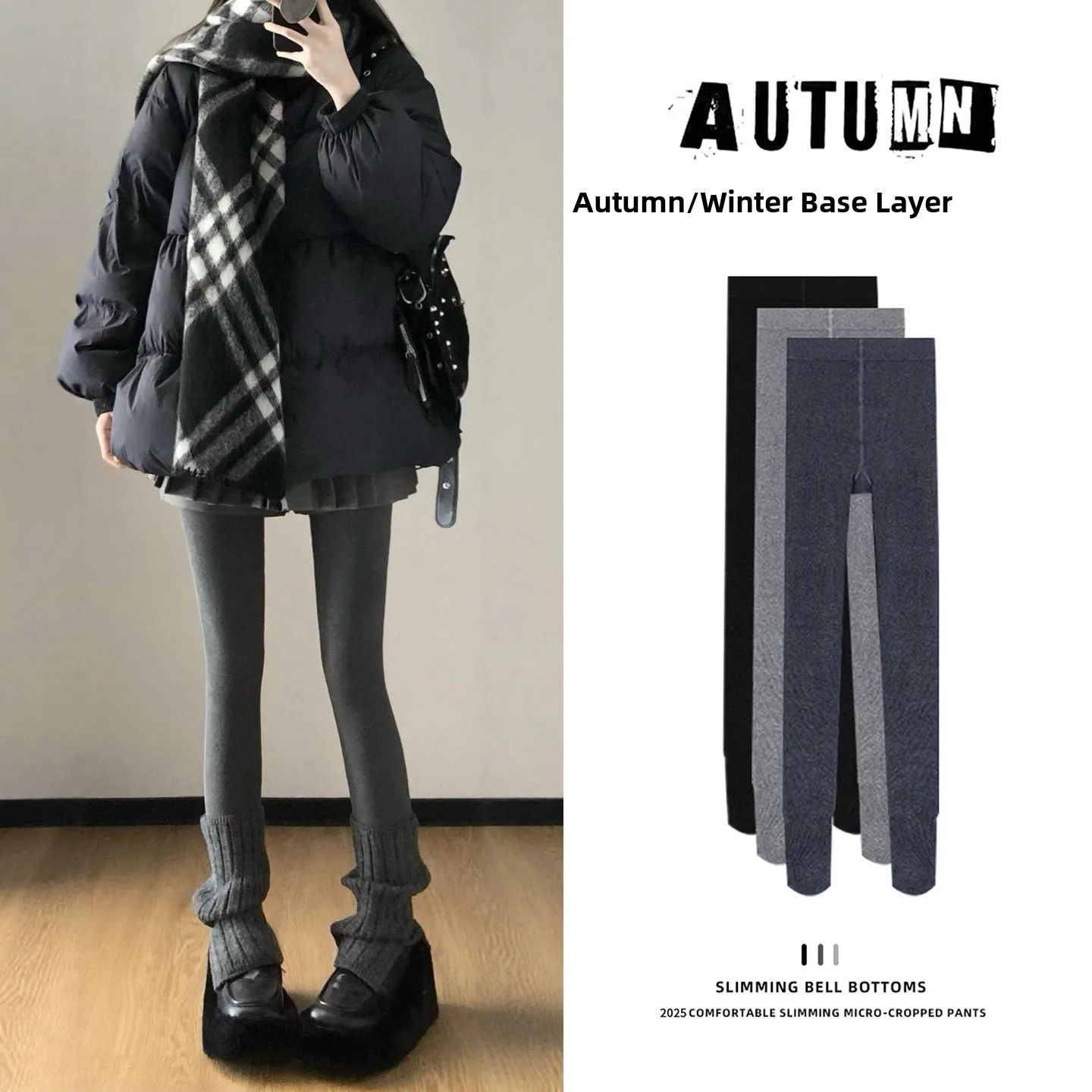 

Deep ey Thiened Yoga Pants Women's Autumn Winter Outerwear Long Trousers plus Size Warm Cotton Pants Invisible Function