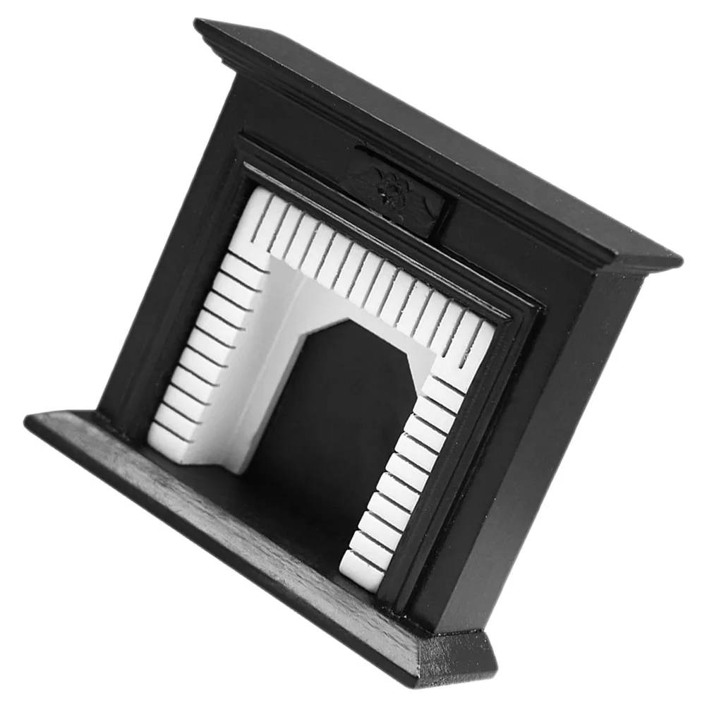 Mini meubles de salon réalistes en bois, échelle 1:12, Simulation de cheminée Miniature pour petite maison de poupée, décoration confortable pour la maison