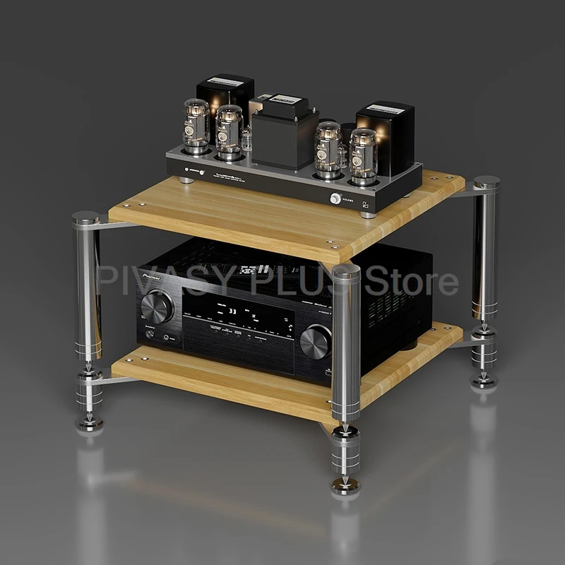 HiFi audio rack versterkerkast met trillingsisolatie ENF plaat 304 roestvrij staal multi-tier home theater