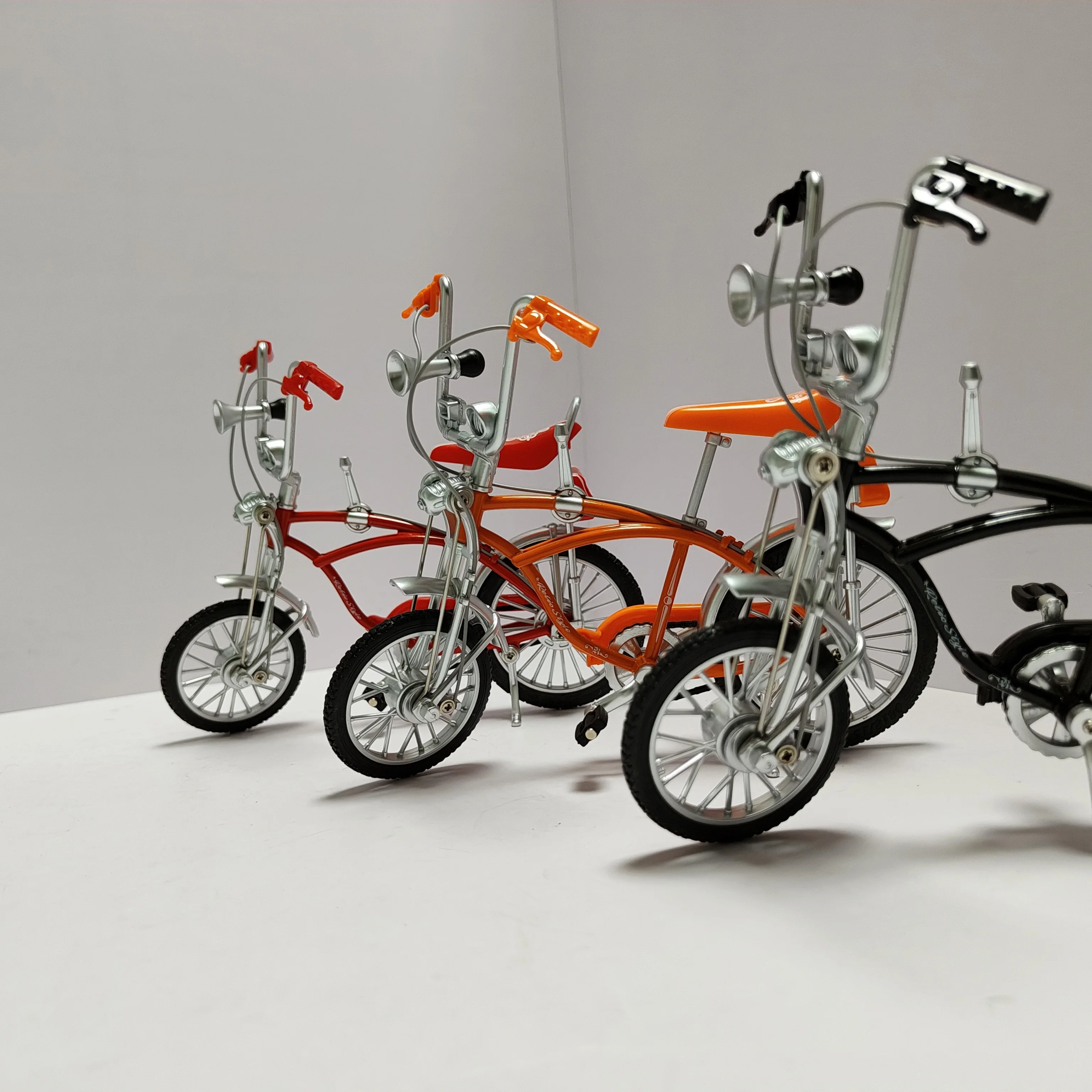 1:8 New Model Alloy Bicycle Diecast Mini Finger Bikes 39A Simulation Collection Gifts Toys for boys