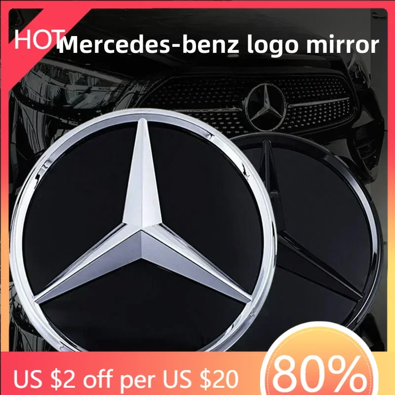 

Колпаки ступиц Передняя решетка со звездным логотипом, значок зеркала снизу, 3D логотип ABS для Mercedes-Benz W177 X253 GLC/GLE-Class