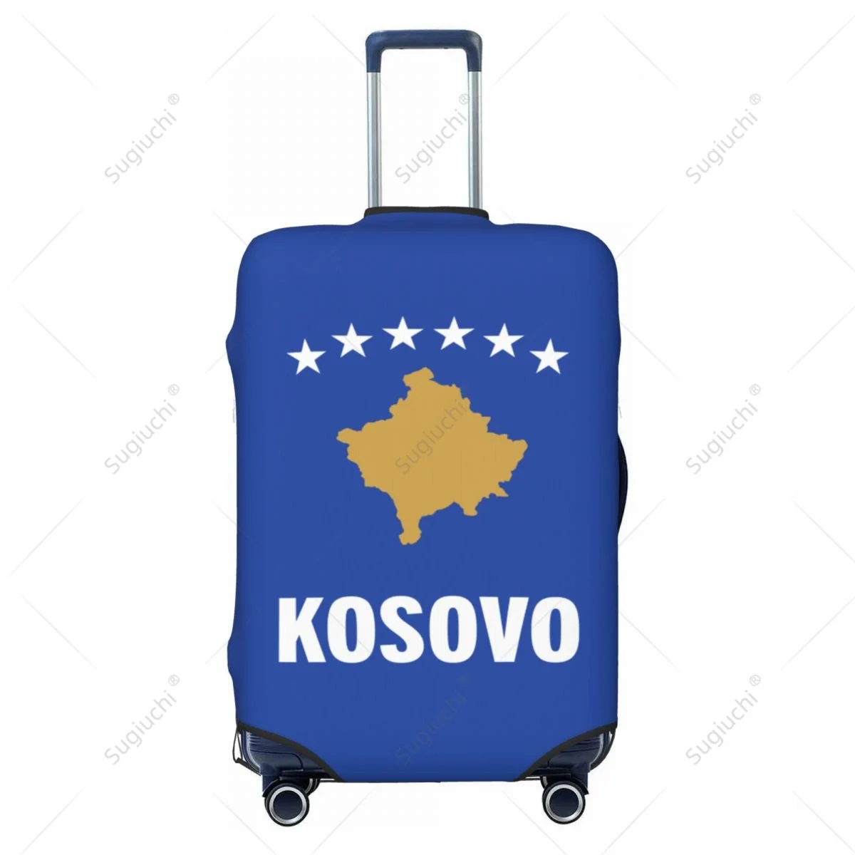 كوسوفو العلم غطاء الأمتعة حقيبة مرونة الغبار حالة إكسسوارات السفر المطبوعة الأمتعة حالة واقية #2