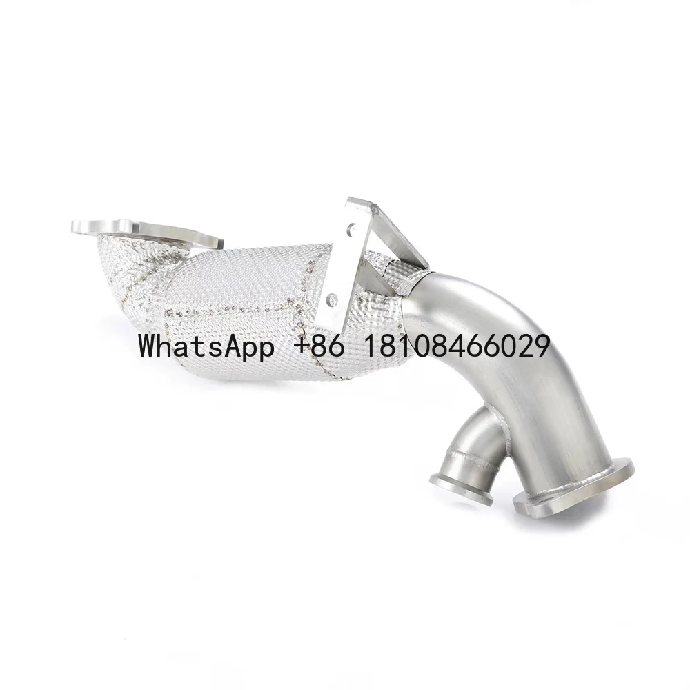 

Heatshield Downpipe for Alfa Romeo Giulia Stelvio 2017+ Catted 2.0T Downpipe