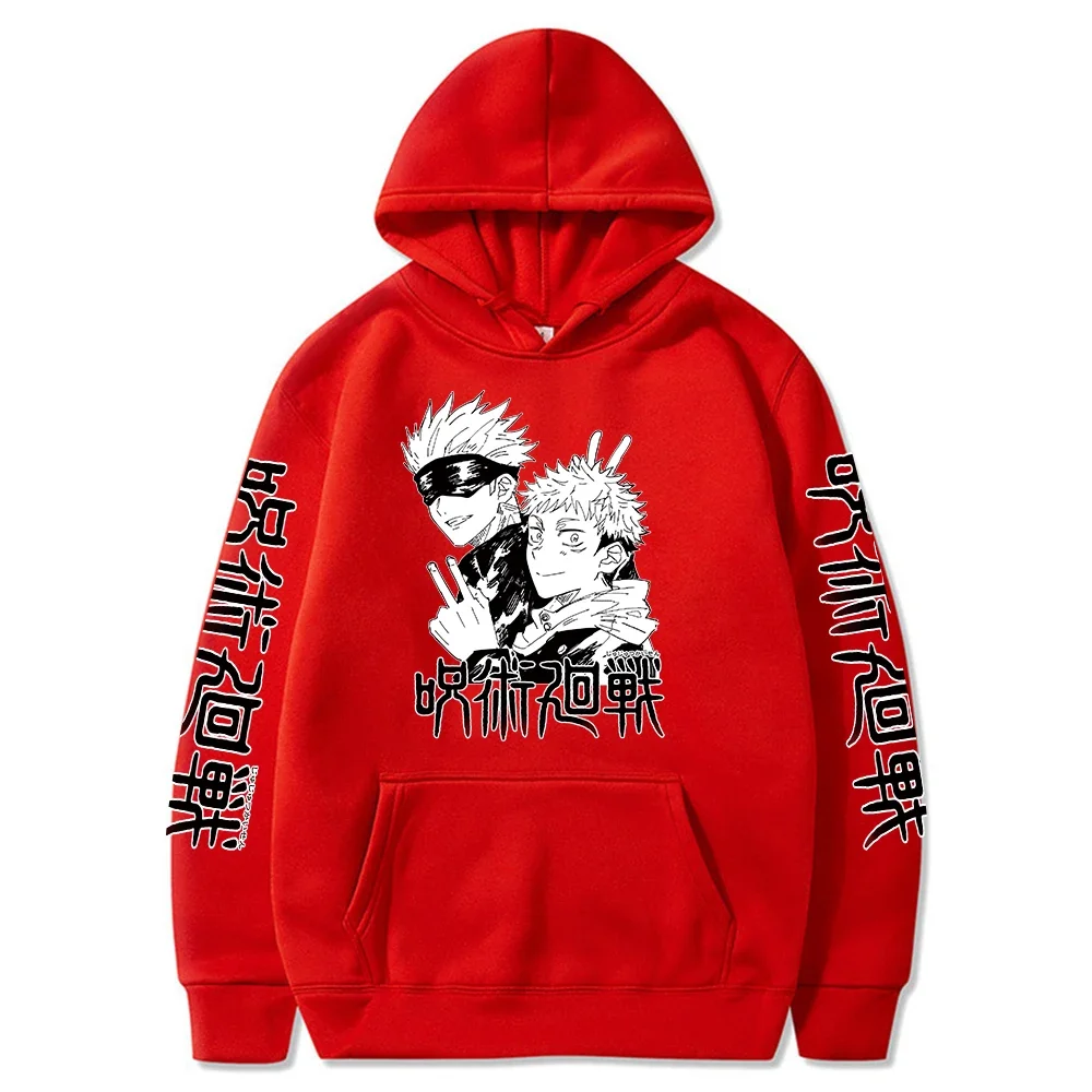 Janpanese Anime Jujutsu Kaisen Funny Gojo Satoru Printing Hoodies Sweatshirts Women Harajuku Cartoon Autumn Fashion Sweatshirts