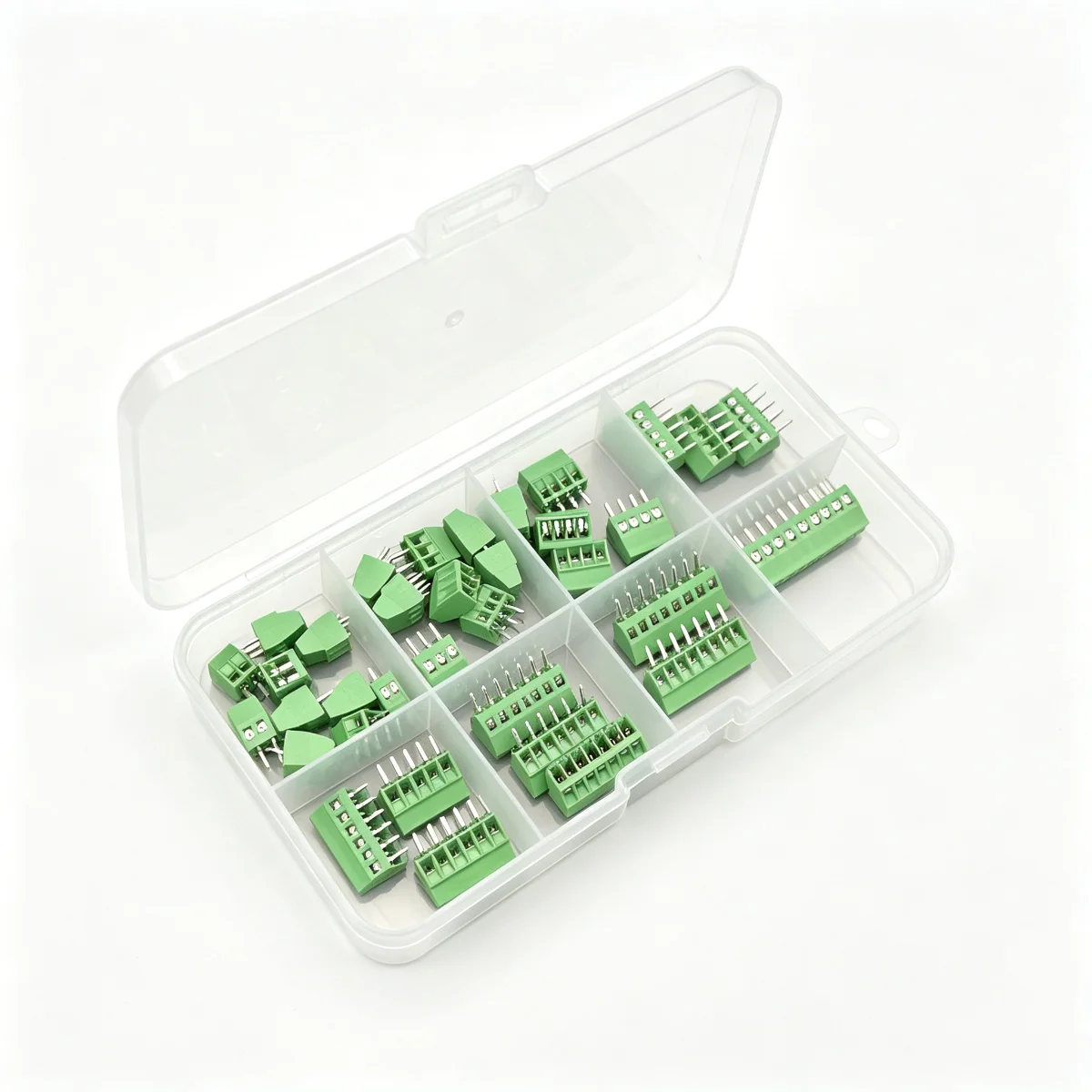 2‑10P 35Pcs KF128 2.54mm PCB Screw Terminal Block Kit Multi Pin Connector For Circuit Board DIY Electronic Industrial Wiring
