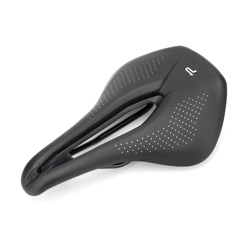 

PROMEND-Mountain Bike Saddle Hollow Comfortable Seat Cushion Imitation Leather Steel Bow SD-566