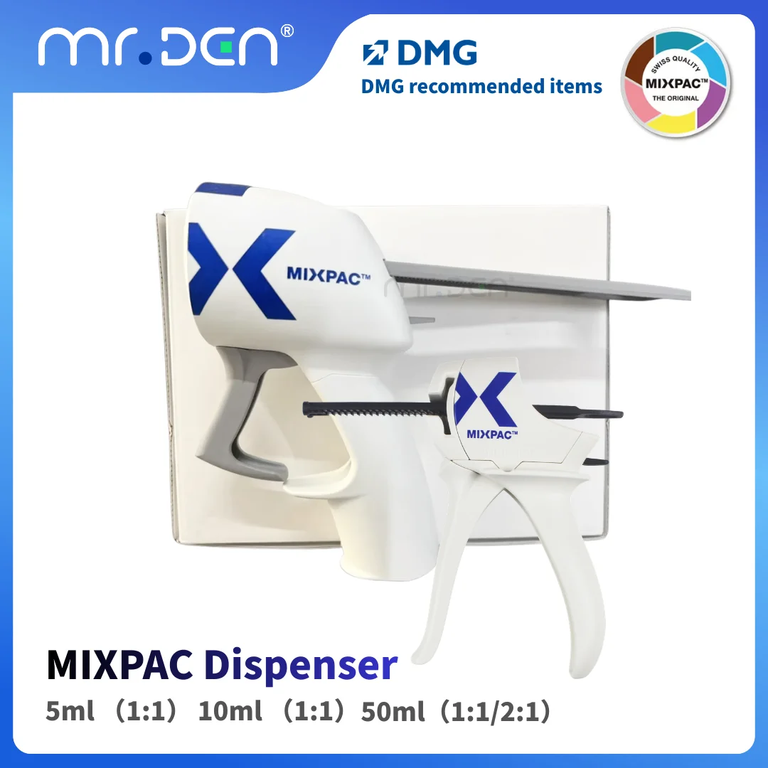 Mixpac Dispenser Dental Cement Mixing Gun 50ml 1:1 1:2 10ml 1:1 5ml 1:1 Sulzer Swiss Medmix Cement Mixer Dentisty Tools