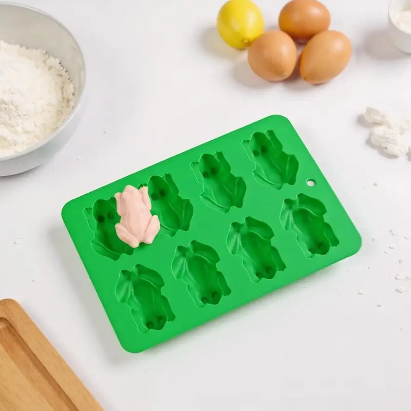 3D Frog Silicone Molds Cake Decorating Tools Fondant Candy Chocolate Mould Passover Frog Jello Plaster Epoxy Resin Crayons