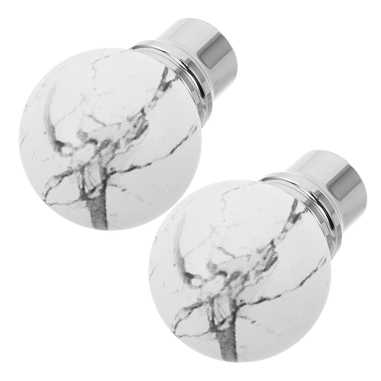 

2pcs French Cabinet Handles Marble Pattern Retro Metal Pull For Kitchen Cupboard Wardrobe Dresser Drawers Single Hole