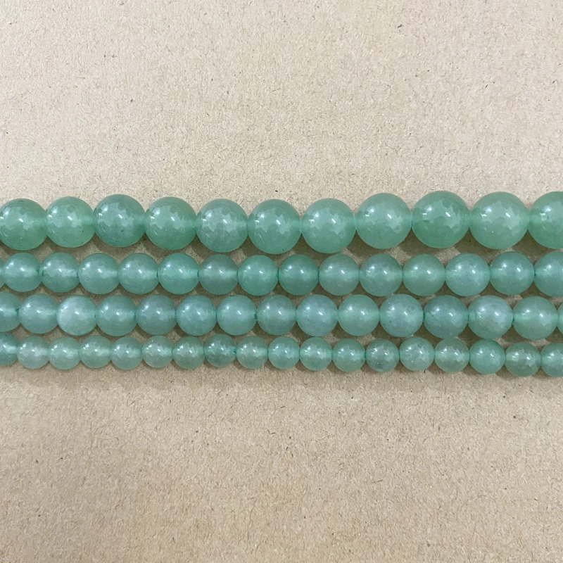 Natural Stone Green Aventurine Round Loose Beads 15\