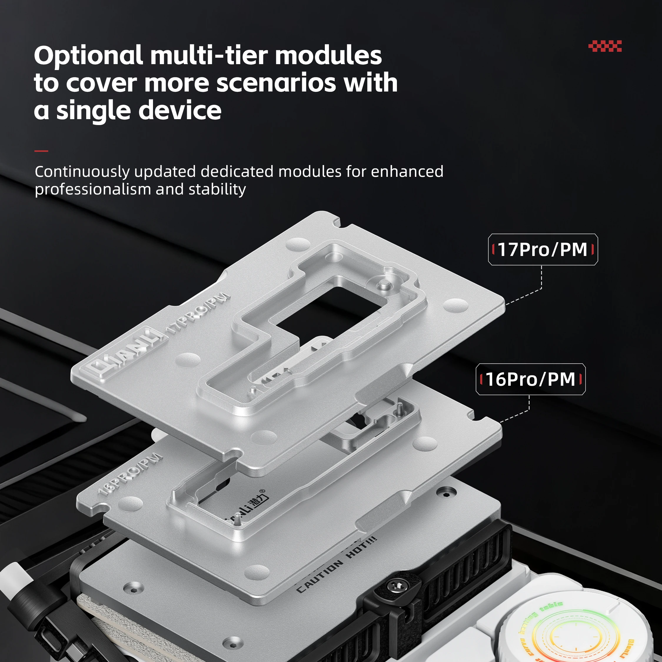 QianLi F1X Integrated Smart Desoldering Platform 60-280C Motherboard Preheater Heating Station for iP Phone Logic Board Repair