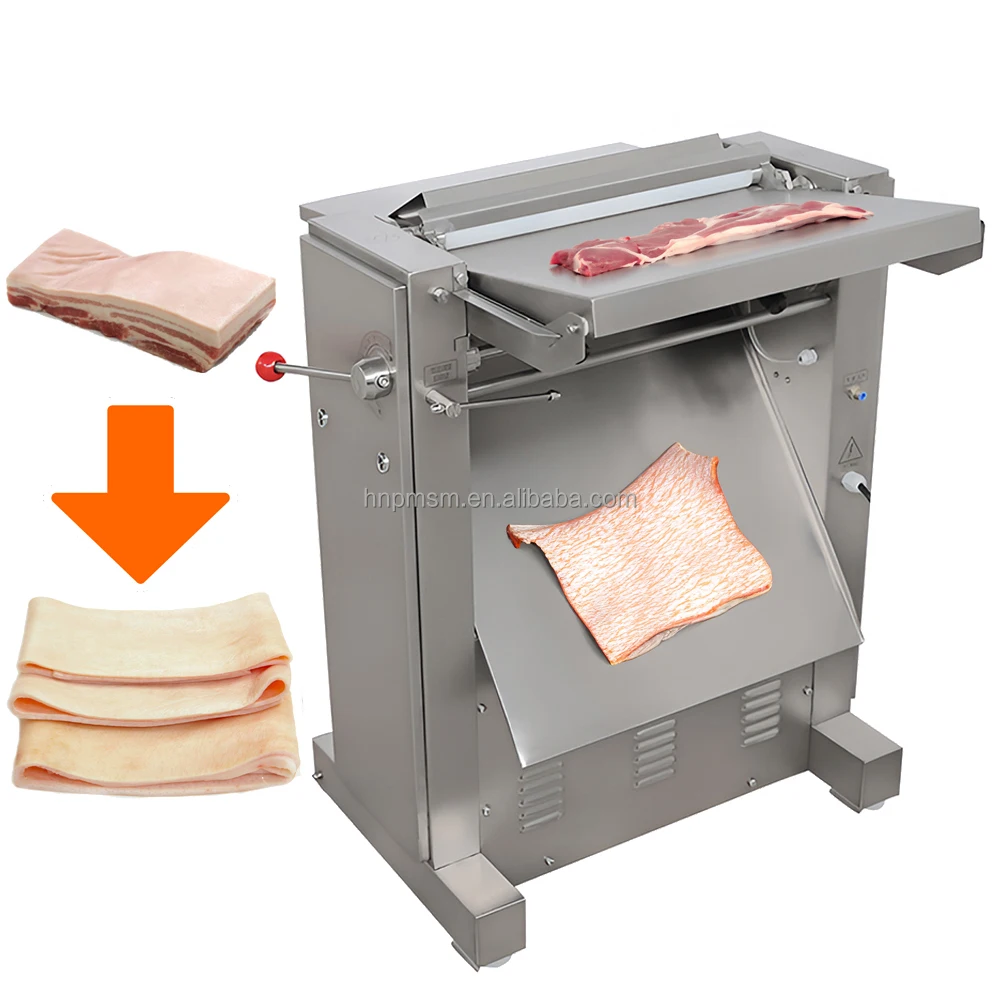 Pork Skin Processing Equipment Pig Skinning and Peeling Machine Pork Skin Remover System Automated Pig Skin Cutting Tool