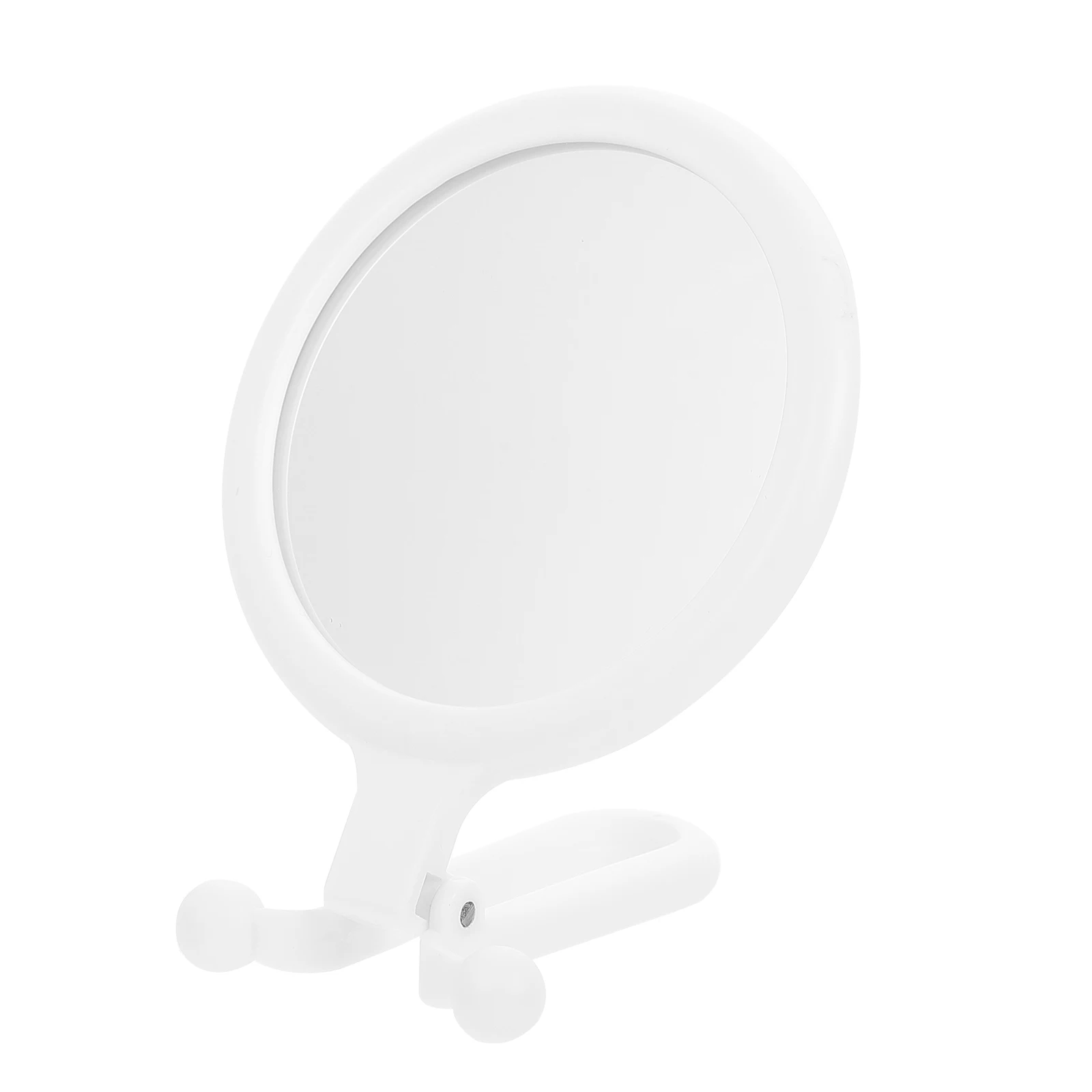 

Handheld Vanity Mirror Foldable Portable Double Sided Mirrors Handle Small Compact Practical Salon Makeup Mirror High Definition
