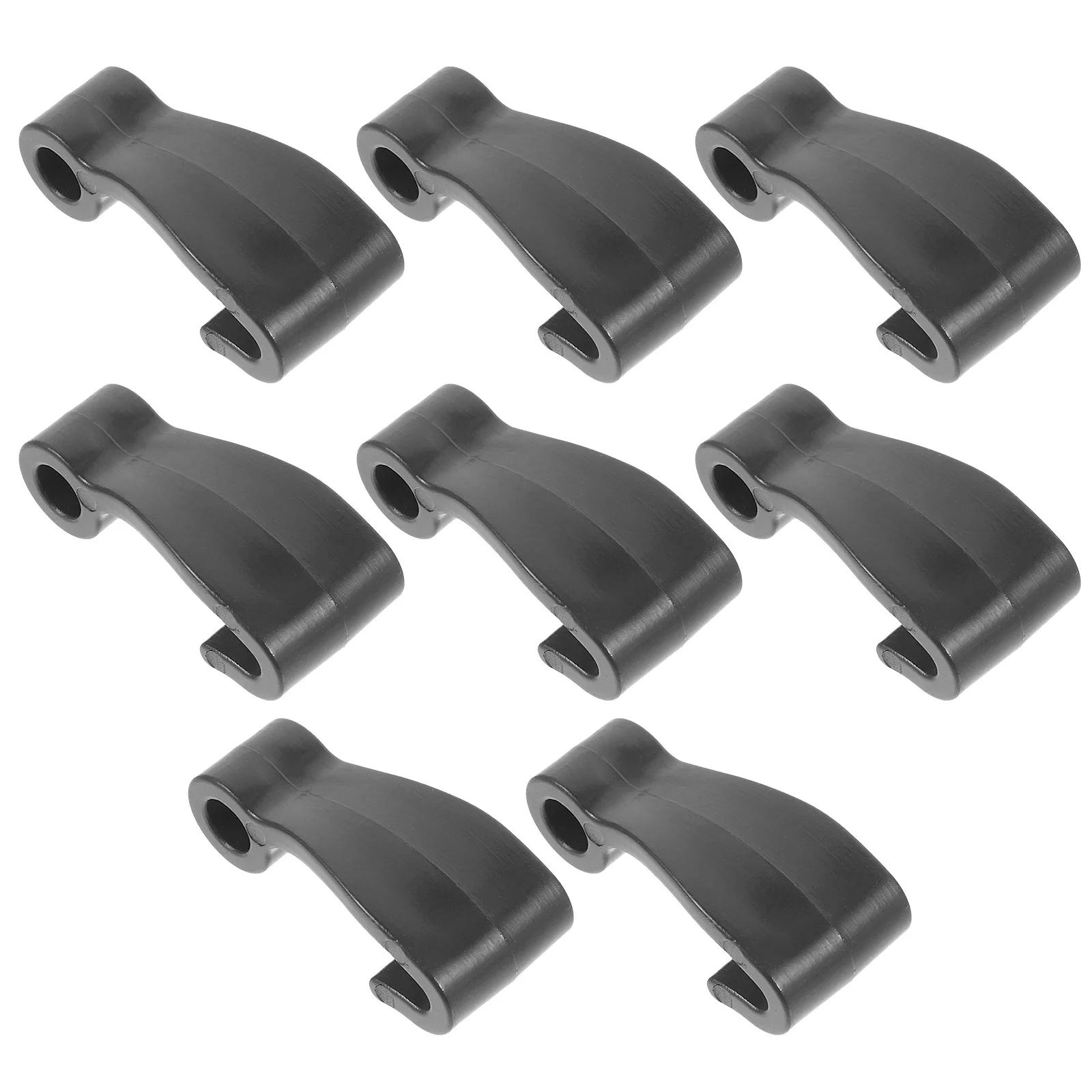 

8Pcs Kayak J Hooks Black Plastic Bungee Clips Kayak Canoe Paddle Board Secure Gear Strap Hook Outdoor Water Sports