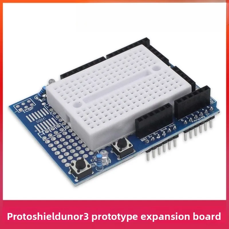 Arduino Proto Shield with Mini Breadboard for UNO R3 | Prototype & Learning Expansion Board