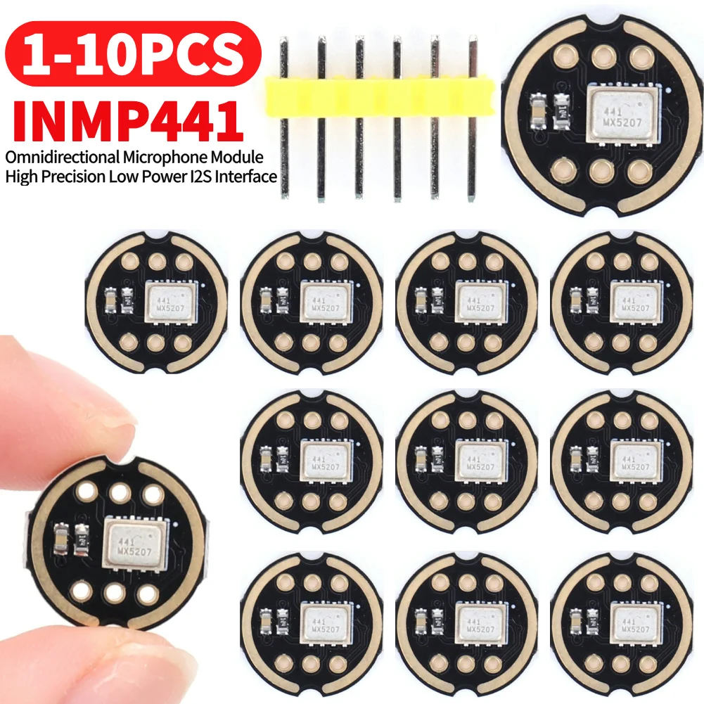 1-10PCS INMP441 Omnidirektionale Mikrofon Modul MEMS Hohe Präzision Digital Ausgang Sensor Modul Low Power