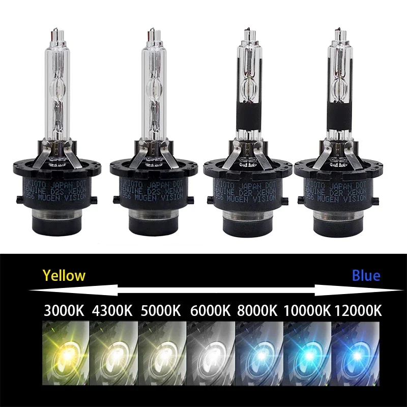 2PCS SUKIOTO CLASSIC XENSUKIT 35W D2S 3000K Xenon Bulb D2R 85126 HID Headlight Bulb Yellow White Blue D4S Xenon Lamp Light D4R