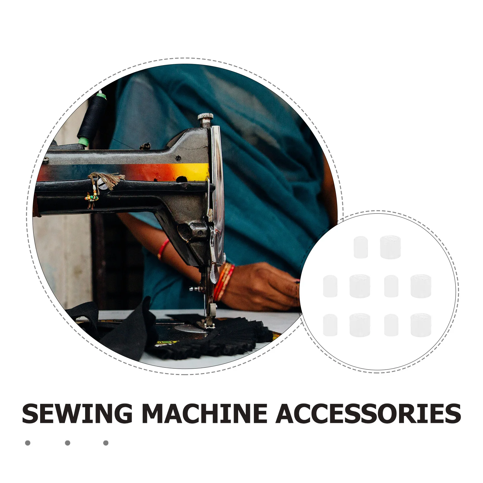 10 قطعة ملحقات ماكينة الخياطة مجموعة الحلقات المطاطية المضادة للاهتزاز امتصاص الصدمات للمعدات الصناعية ، تقليل الضوضاء