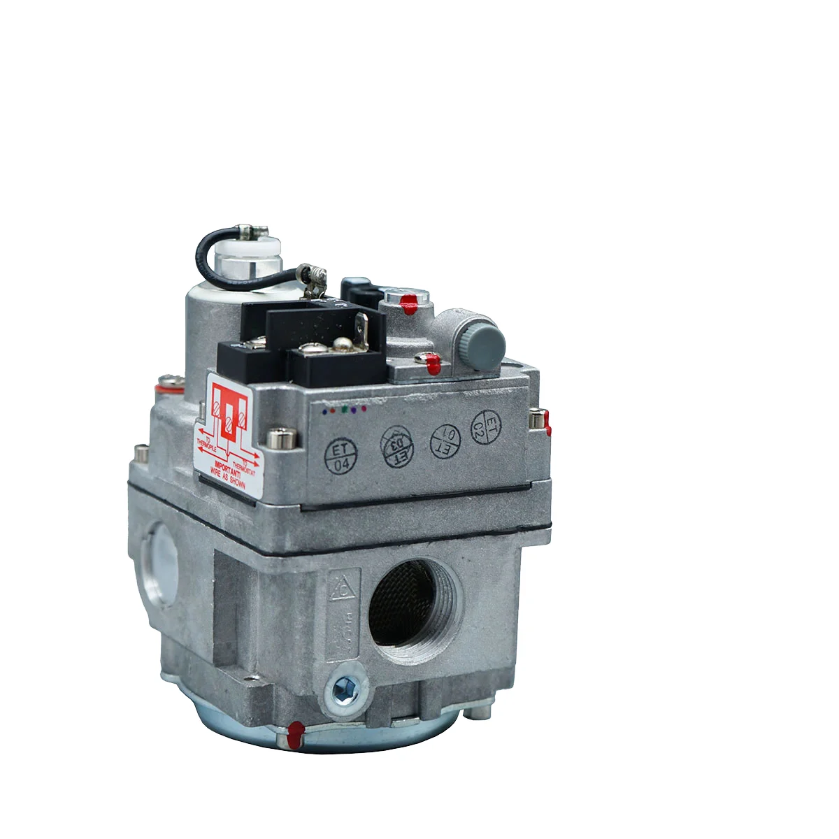 American 3/4' Psi Large Flow Eco-Friendly Iron Gas Control Valve Robertshaw GMSV-S24204 LPG NG Fryer Parts Combination Hotel Use