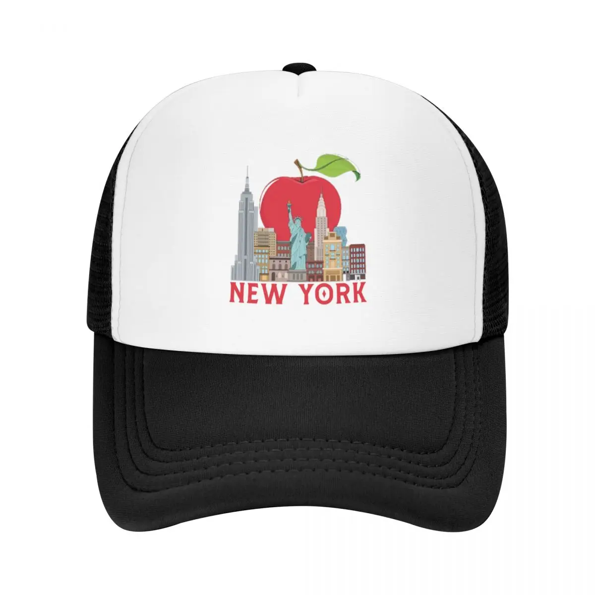 New York The Big Apple - Big Apple New York Baseball Cap Beach Outing |-F-| Hat Man For The Sun Women's Men's