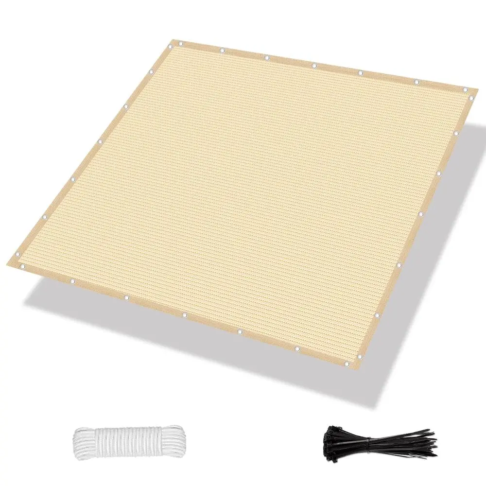 

90 Pergola Shade Cover 15 X 24 Sun Shade Cloth with Grommets for Outdoor Garden Patio Porch, Commercial Grade 200 GSM Cable Zip