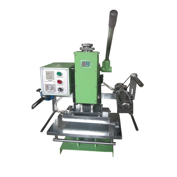 China Famous Brand Manual Leather Hot Stamping Embossing Heat Press New Condition Plate Garment Construction Industries Printing