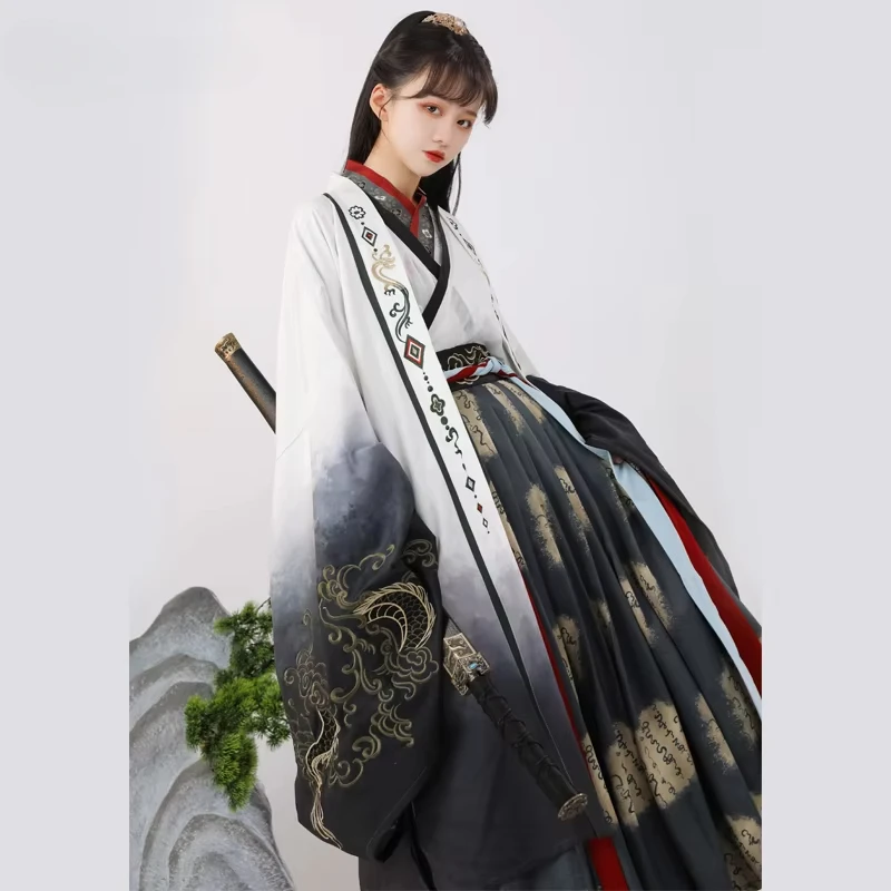 

Original Chinese Traditional Hanfu Costume Lady Ancient Swordsman Cosplay Dress Lady Tang Dynasty Pricess Folk Dance Clothing