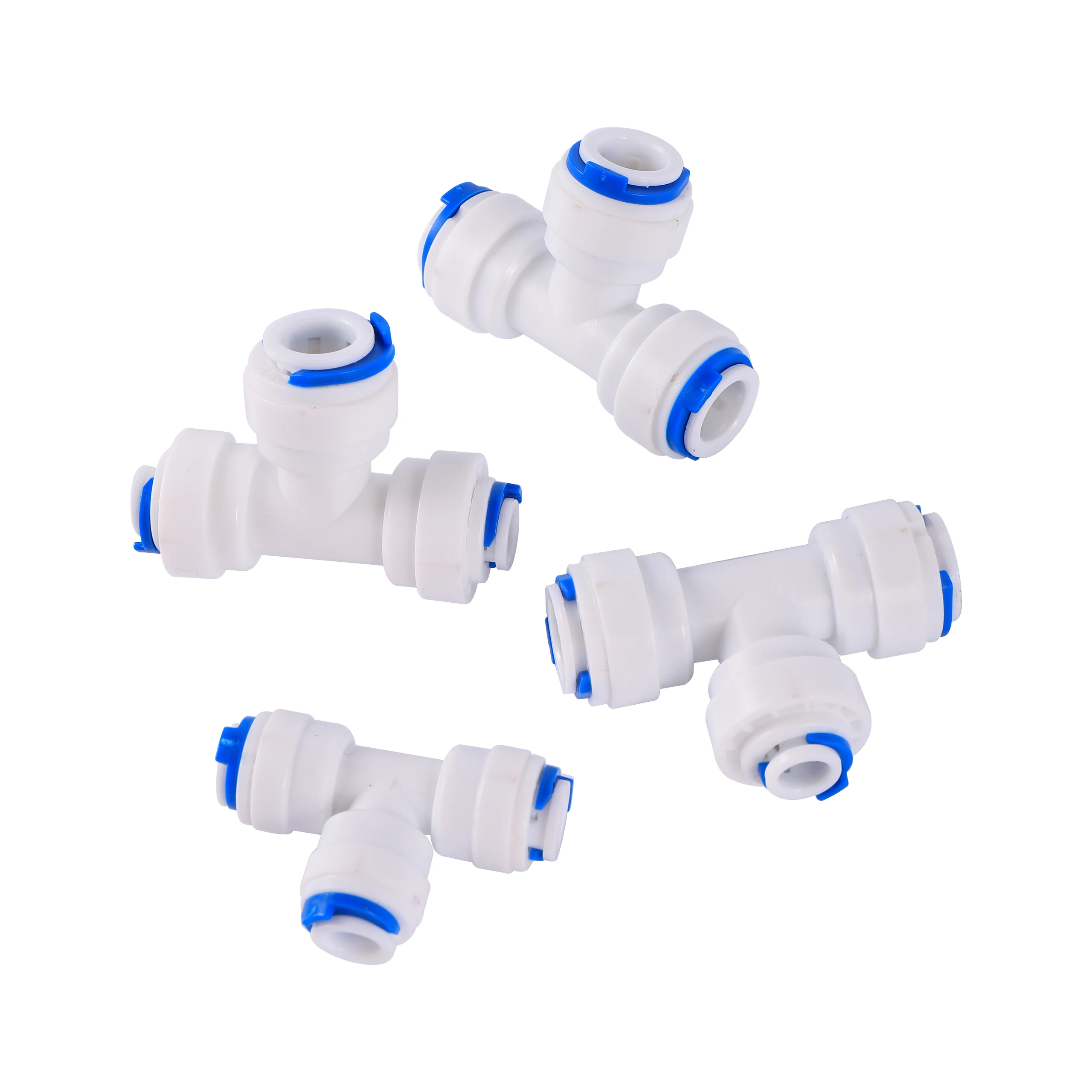 Reverse Osmosis Quick Connector 1/4"3/8"OD Hose Tee Y Coupling 4 Way Equal Convert Elbow Straight RO Water Aquarium Pipe Fitting