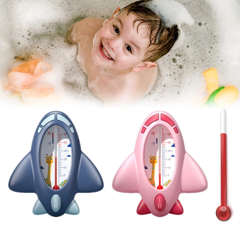 Aircraft Baby Bath Shower Water Thermometer Safe Temperature Sensor for Babies Floating Waterproof Shower Thermometer