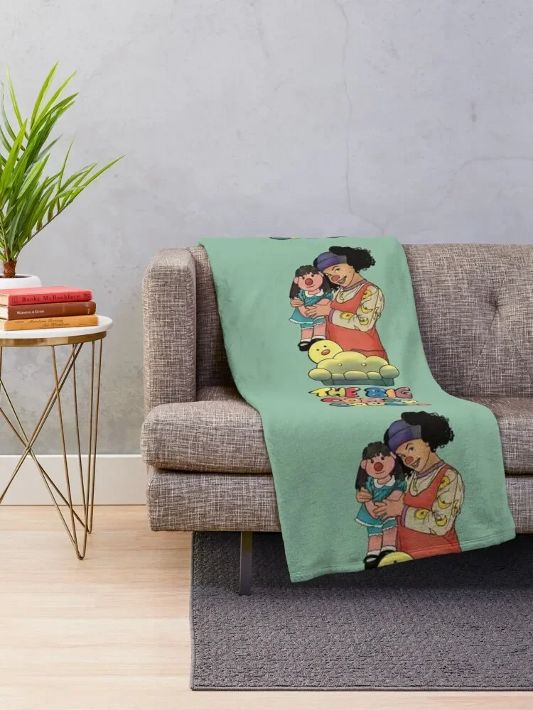 Loonette and Molly (The Big Comfy Couch) Throw Blanket Thin Cute Plaid Shaggy Blankets