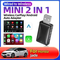 For Honda Jade Universal Car Styling 2in1 Wireless Android Auto Adapter Carplay Wireless Plug And Play Carplay Adapter Android