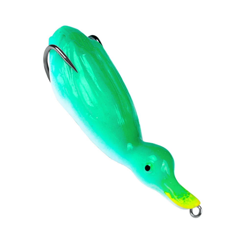 

Duck Fishing Lure Fake Bait Soft Black Colorful Small Freshwater Pattern Durable Hook Metal Plastic