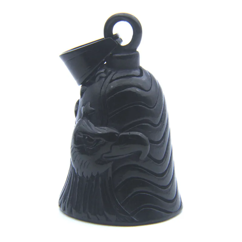 Motorcycles Bell Pendant 316L Stainless Steel Biker Style Eagle Rider Necklace