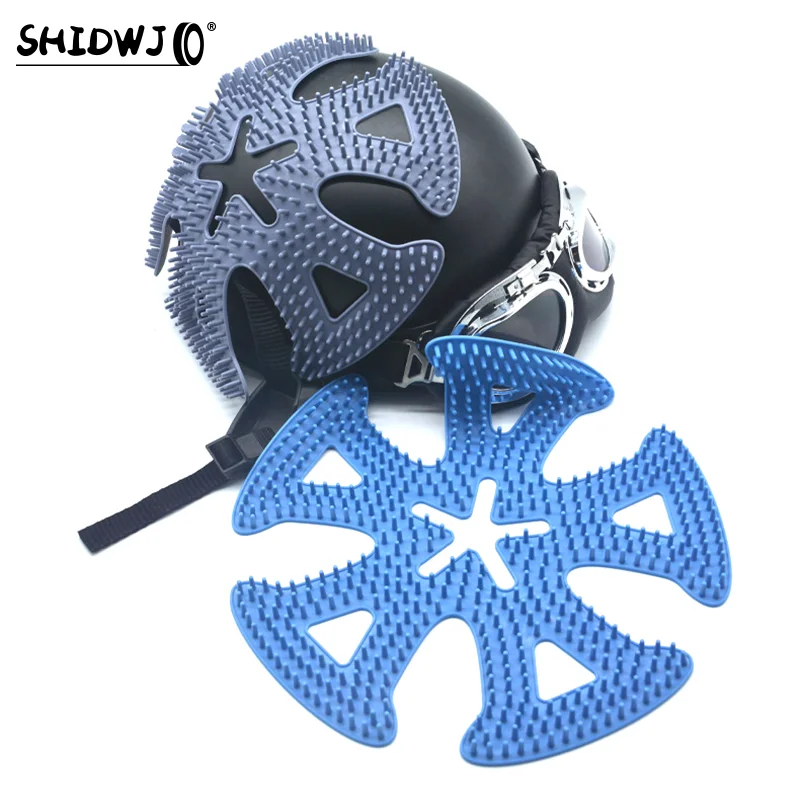 1PC Silicone Motorcycle Helmet Liner Pad Anti-deformation Helmet Pad Ventilate Breathable Cycling Helmet Ventilation Liner