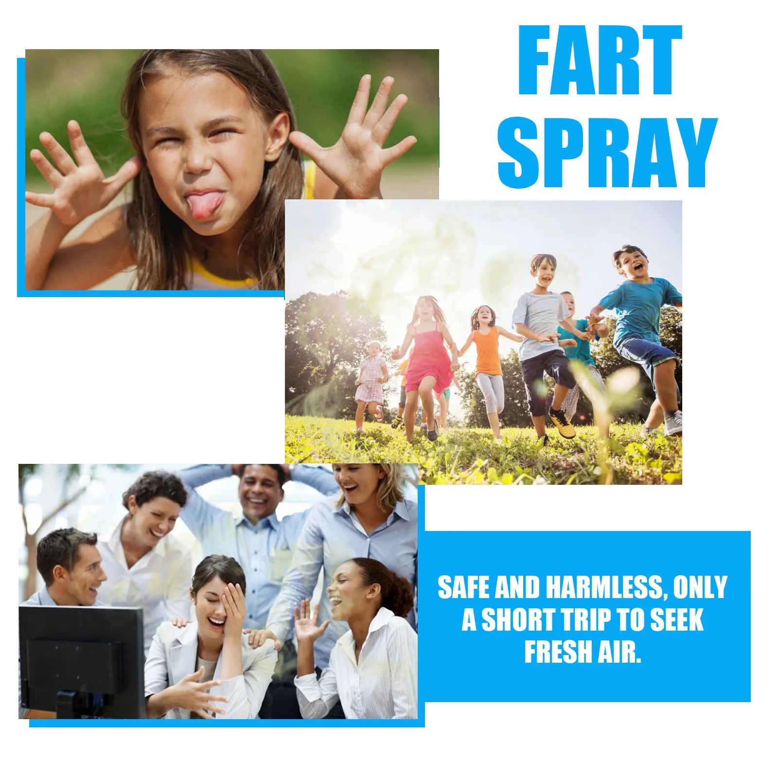 60ml Fart Spray Prank Joke Plastic Fart Gag Spray Party Supplies Spoof Spray zapachowy dla dorosłych dzieci Nietoksyczny Halloween Śmieszne zabawki