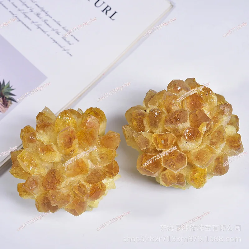 Natural rough citrine, handicraft ornaments, ore specimens