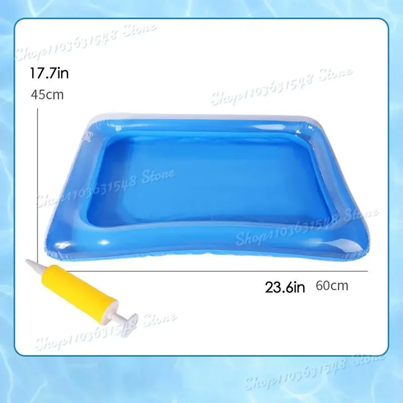 2024 Portable Inflatable Foot Basin Convenient Foot Soaking Bath For Pool Beach Inflatable Foot Wash Basin Collapsible Pool Bath