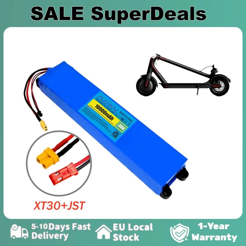 36V Akku 10Ah 7.8Ah 18650 Lithium-Akkupack 10S3P 10000mAh 500W Gleicher Anschluss 42V Elektroroller M365 Power-Akku mit BMS