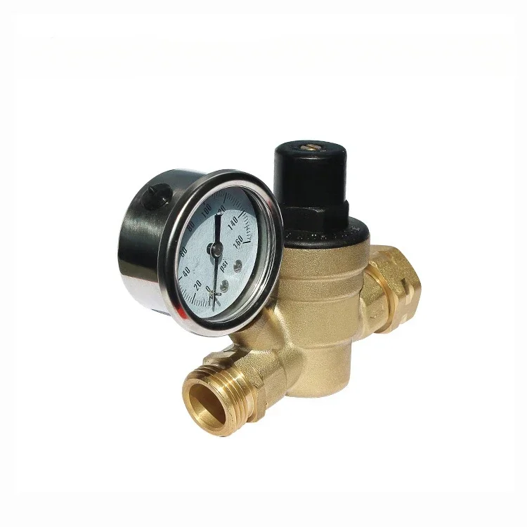 Water heater pressure regulating brass pressure reducing valve, tap water one-way copper pressure reducing valve