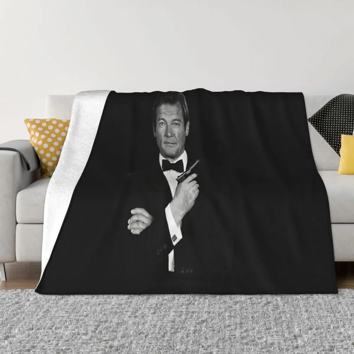 Roger Moore All Sizes New Women Men Autumn Humor Halloween Surprise Swag Womens Lowest Price Steampunk Youth Throw Blanket