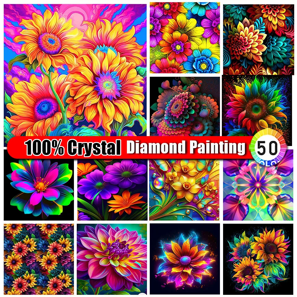 Zipper Bag 100% Crystal Flower Diamond Painting Rose DIY Mosaic Diamond Embroidery Square/round Rhinestone Painter Home Decor