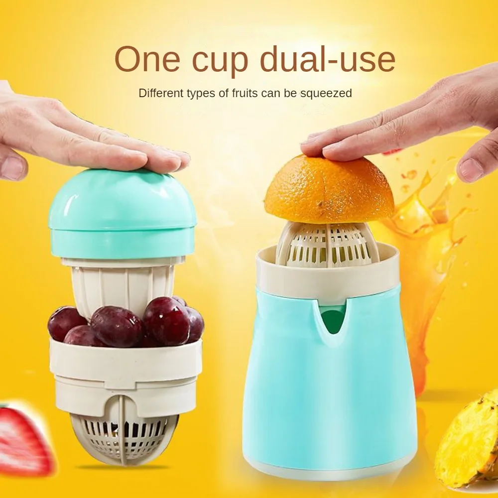 Manual Orange Citrus Fruit Juicer Lemon Squeezer 300ML Orange Juice Cup Child Outdoor Potable Juicer Machine Kitchen Gadgets