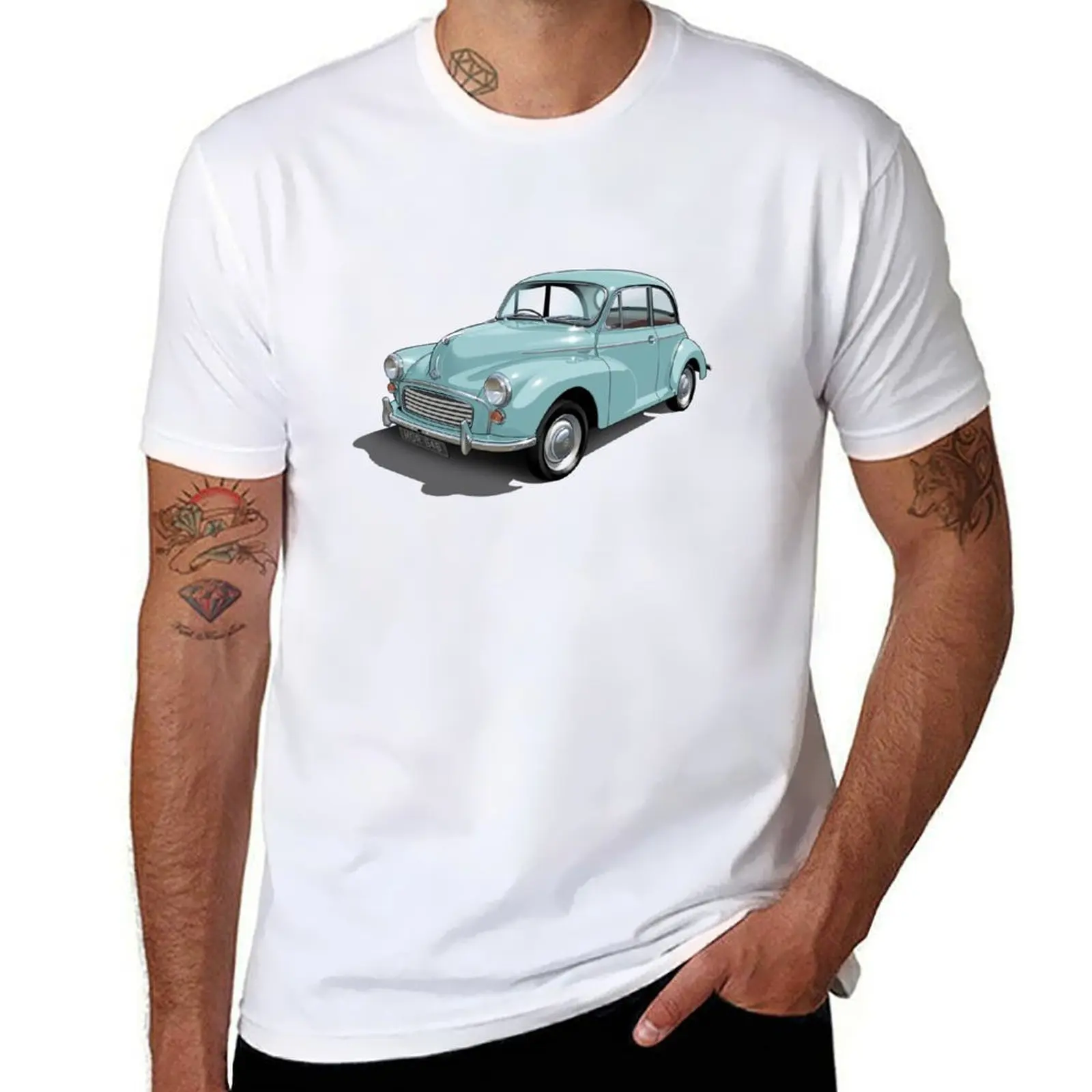 

Morris Minor in bermuda blue T-Shirt g man t shirts for men t shirts for man graphic vintage T-Shirt