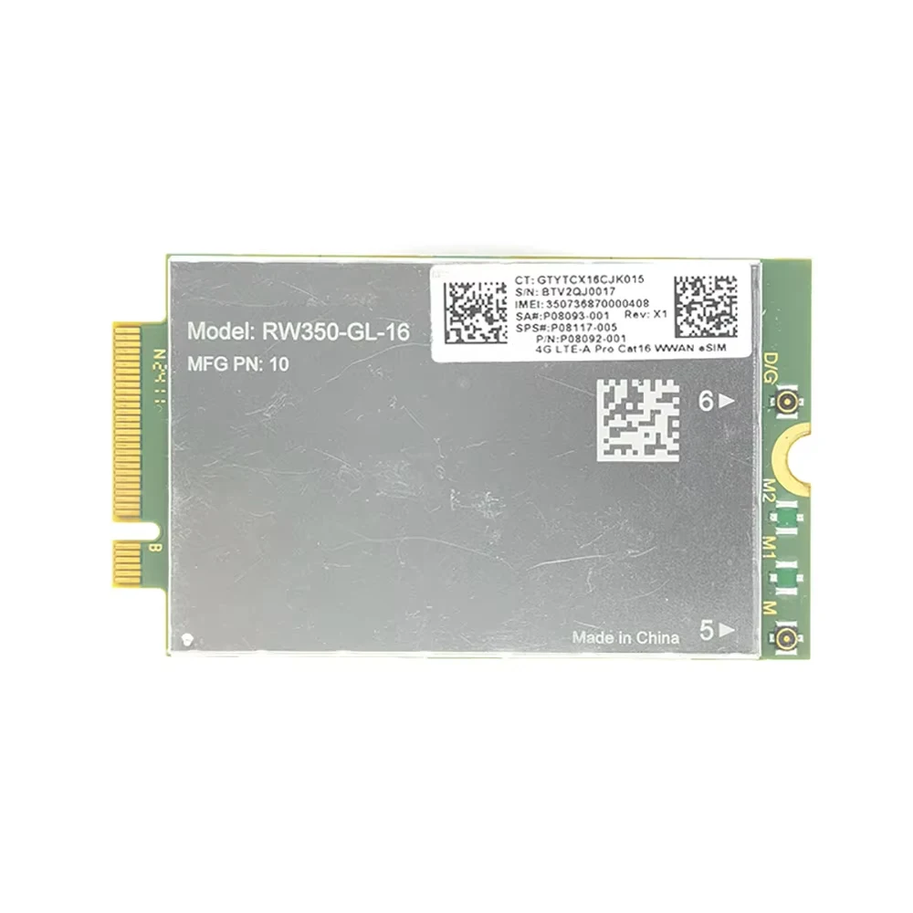 RW350R-GL-16 4G LTE-A Cat16 WWAN Module For ProBook 4 EliteBook 6 G1i G1a G1iR13.1 14 16 PC