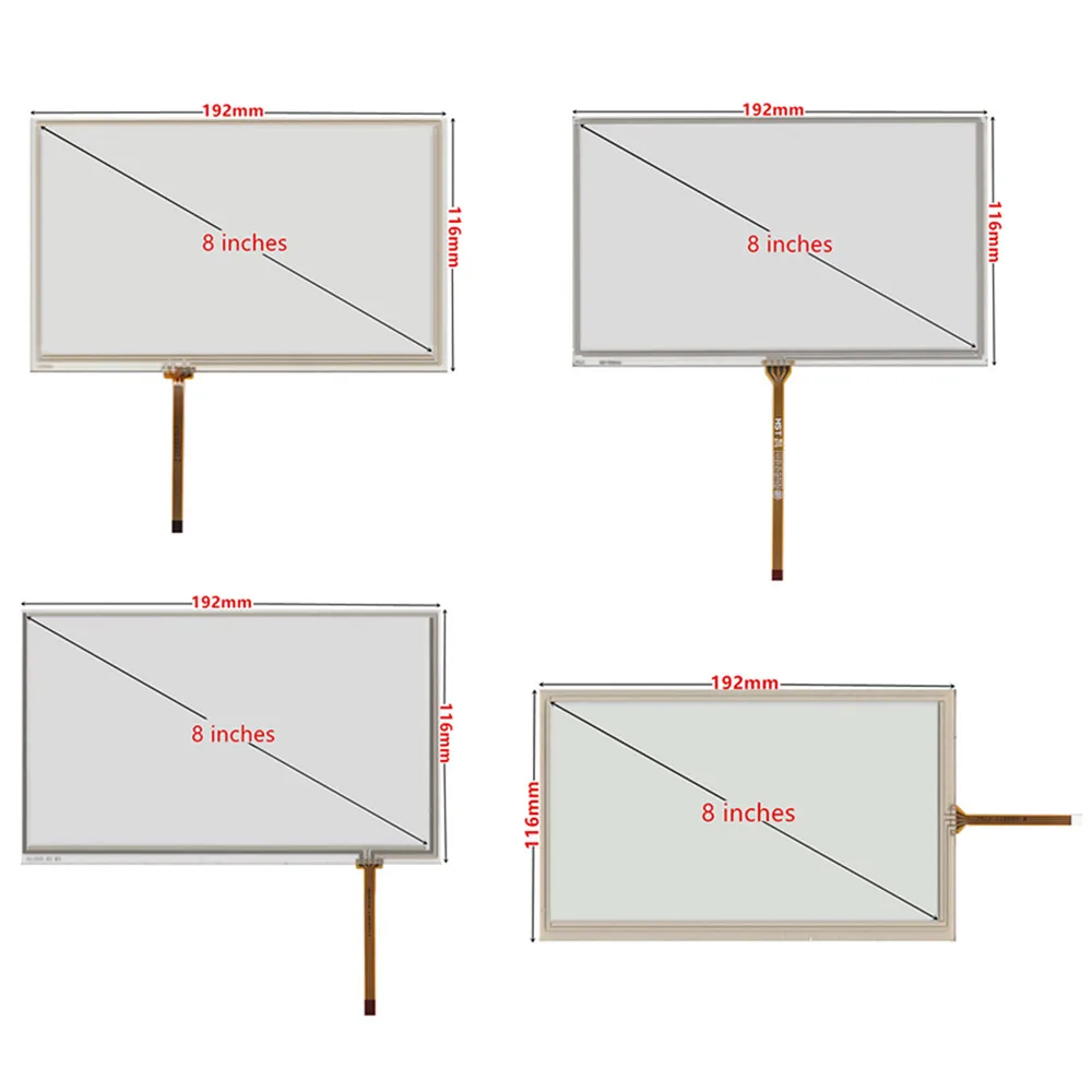 6.2/7/8/9Inch Digitizer Touch Screen Panel For Car DVD GPS Navigation Multimedia TouchScreen Panel Glass Universal 4-pin